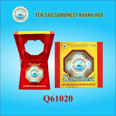 Hộp quà tặng Yến sào Sanvinest Khánh Hòa chính hiệu tinh chế dạng tổ - Hộp 20g