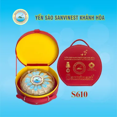 Yến sào Sanvinest Khánh Hòa chính hiệu tinh chế dạng tổ - Hộp 100gr (S610)