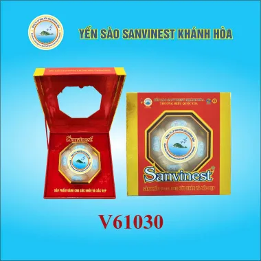 Yến sào Sanvinest Khánh Hòa chính hiệu tinh chế dạng tổ - Hộp 30g